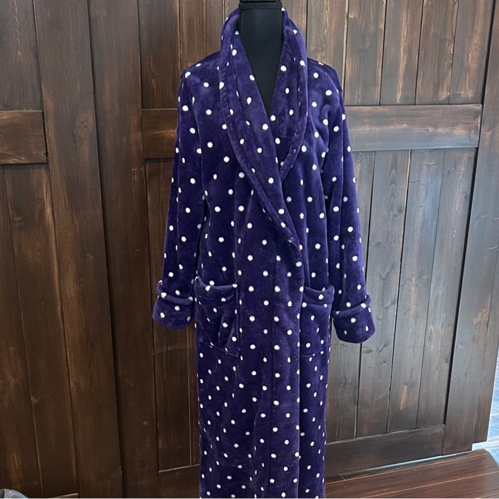 Sonoma Purple Polka Dot Robe